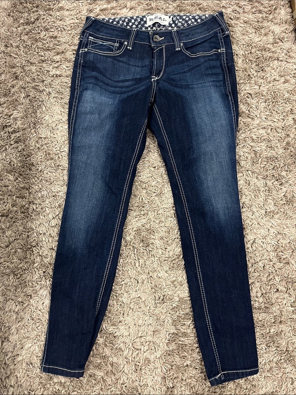 Ariat Dark Blue Skinny Jeans with Contrast Stitching